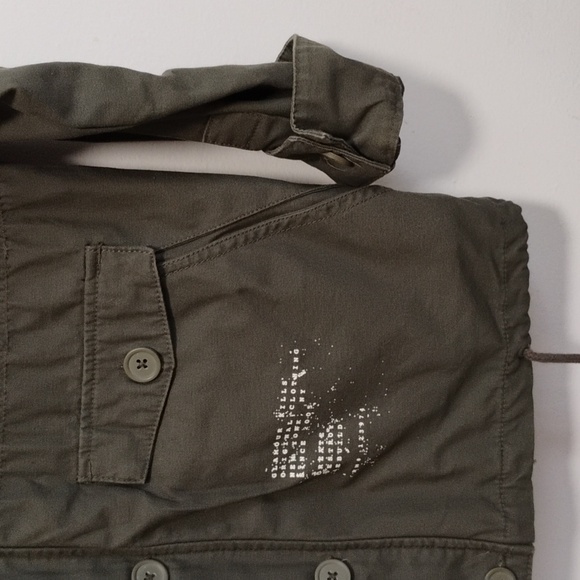 Glamour Kills | Olive Green "Create Destroy Rebuild" Punk Jacket | XS - Picture 5 of 6